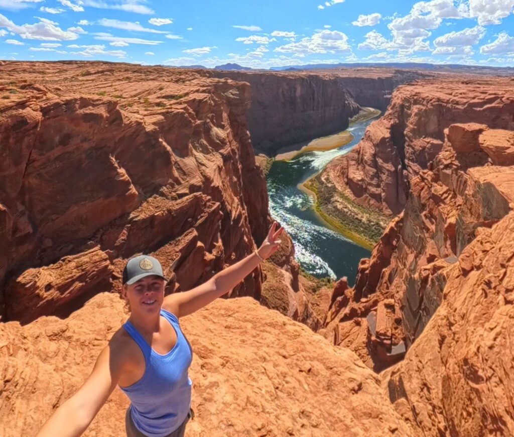 Woman Overlooking Horseshoe Bend