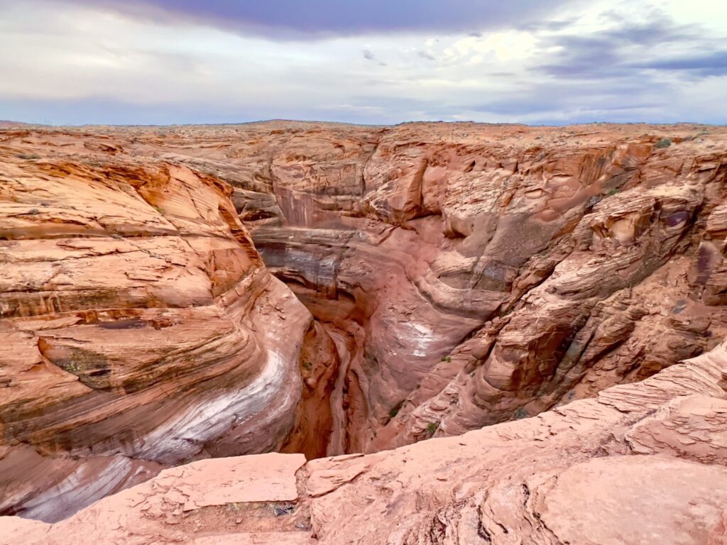 Looking down into Lower Antelope Canyon